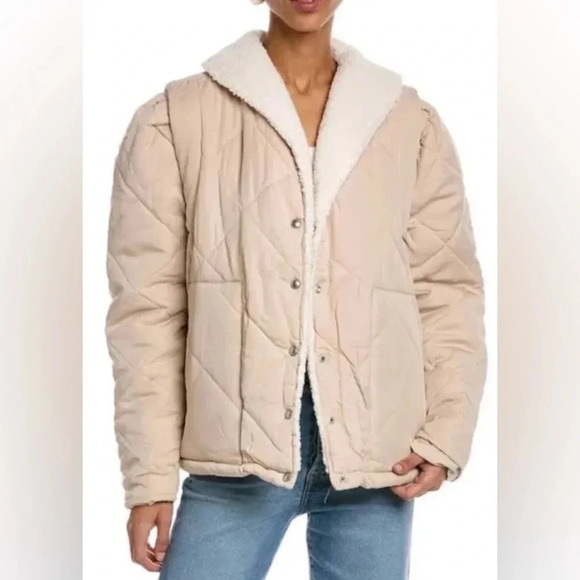 Blank NYC Jackets & Blazers - NWT Blank NYC Warm Hearts Quilted Sherpa M